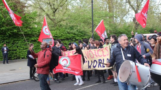 Outsourced Workers at University of London Strike for Their Rights
